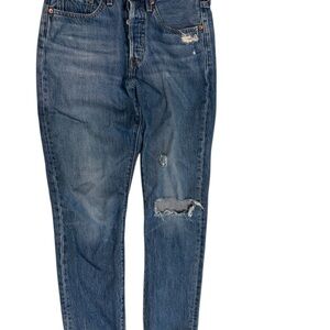 Levi’s 501 Skinny (501 S) in "Old Hangouts" – Size 27x28 – Distressed High Rise